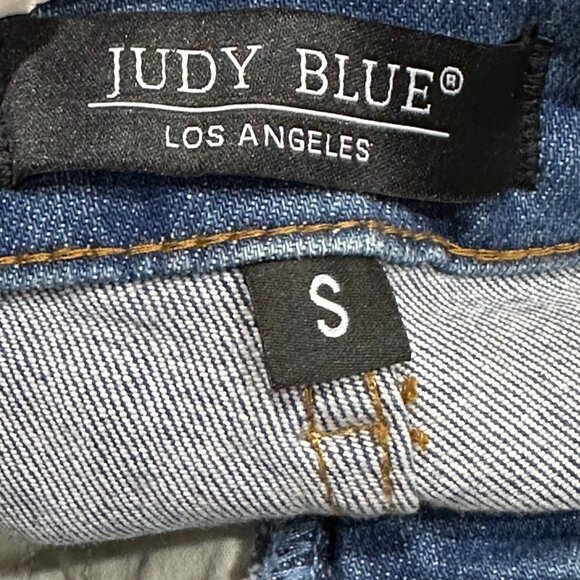 Judy Blue JB150269 Hey There Double Button Tummy Control Denim Jean Shorts Small - Picture 11 of 12
